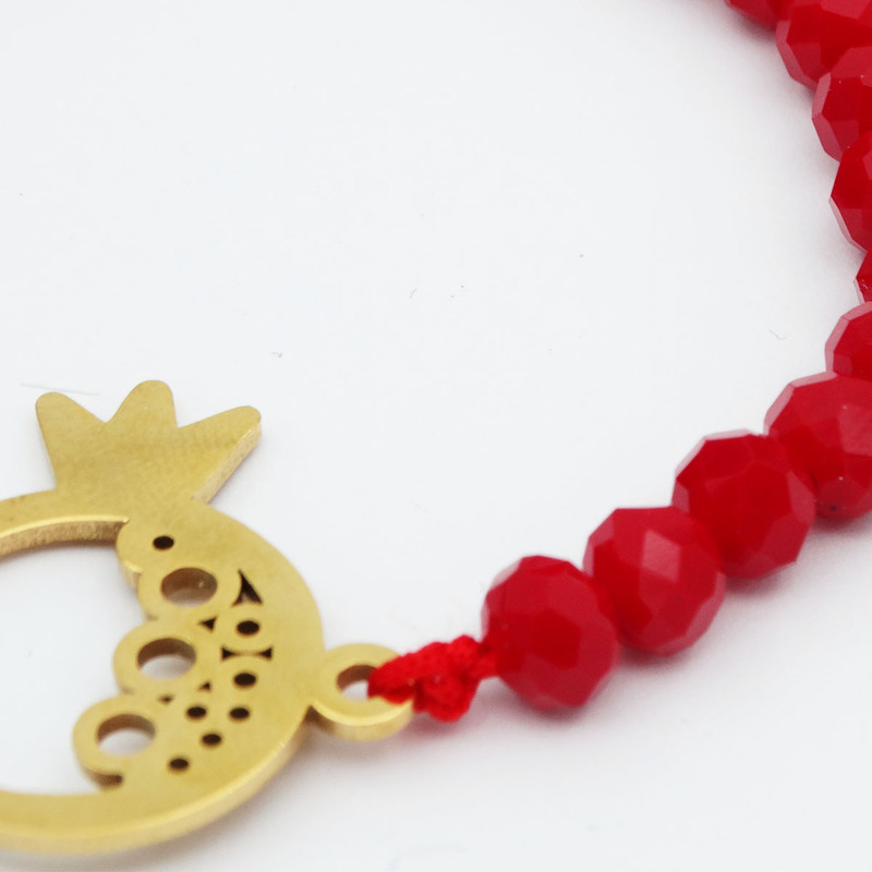 دستبند دخترانه مدل انار یلدا کد D 04 دستبند دخترانه مدل انار یلدا کد D 04