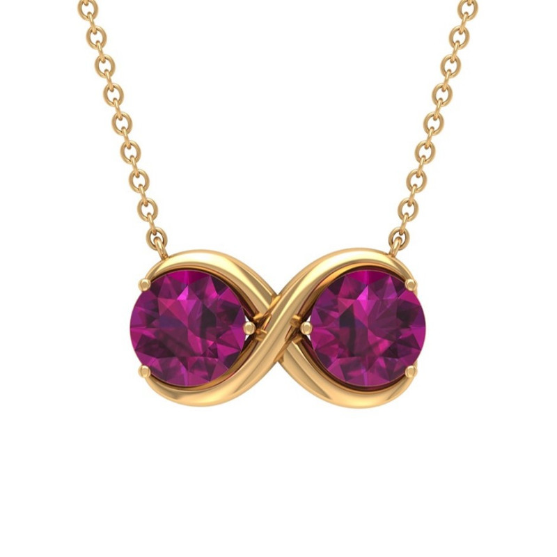 گردنبند طلا 18 عیار زنانه قیراط طرح بی نهایت کد GH1733