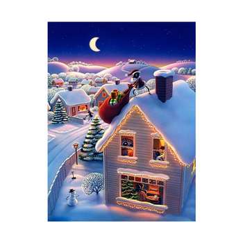 کارت پستال ماهتاب طرح زمستان کریسمس کد 2884