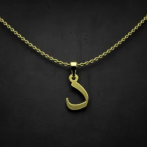 گردنبند طلا 18 عیار زنانه مدوپد مدل حرف د کد I3-1-1010