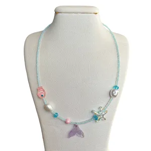 گردنبند دست ساز زنانه مدل پری دریایی