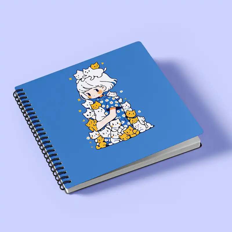 دفترچه یادداشت 80 برگ موتی نوت طرح گربه کد 80