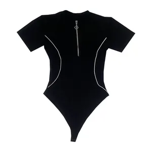 بادی آستین کوتاه زنانه مدل هلالی کبریتی E