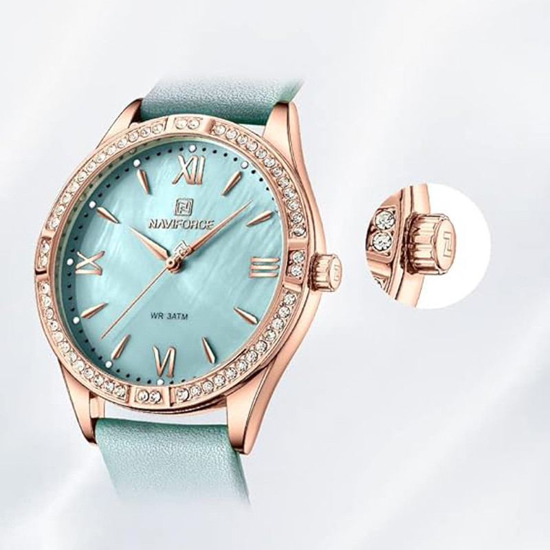 ساعت مچی عقربه ای زنانه نیوی فورس مدل nf5038 ساعت مچی عقربه ای زنانه نیوی فورس مدل nf5038