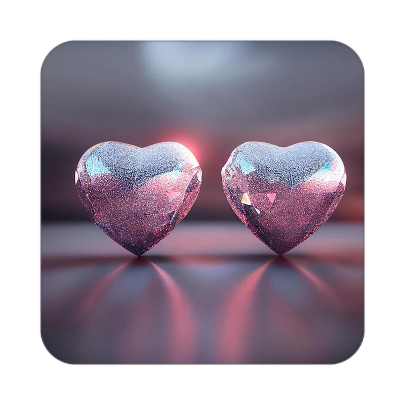 زیر لیوانی کاکتی مدل عاشقانه کد mp10001