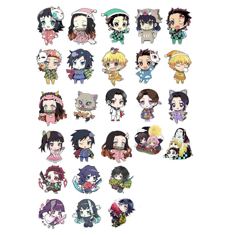 استیکر لپ تاپ و گوشی طرح انیمه کد 9488 مجموعه 26 عددی