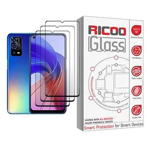 Ricoo Ricoo Glass MIX003 Screen Protector For Oppo A55 Pack Of 3