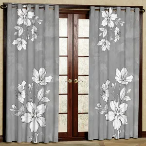 پرده مدل هازان پانچی کد 4354 سایز 140x200 سانتی متر