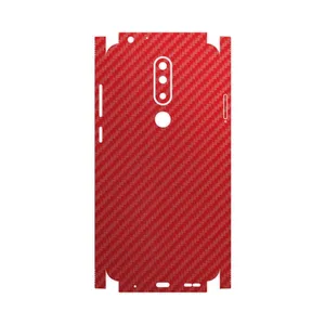 MAHOOT Red-Fiber-FullSkin Cover Sticker for Nokia 5.1 Plus
