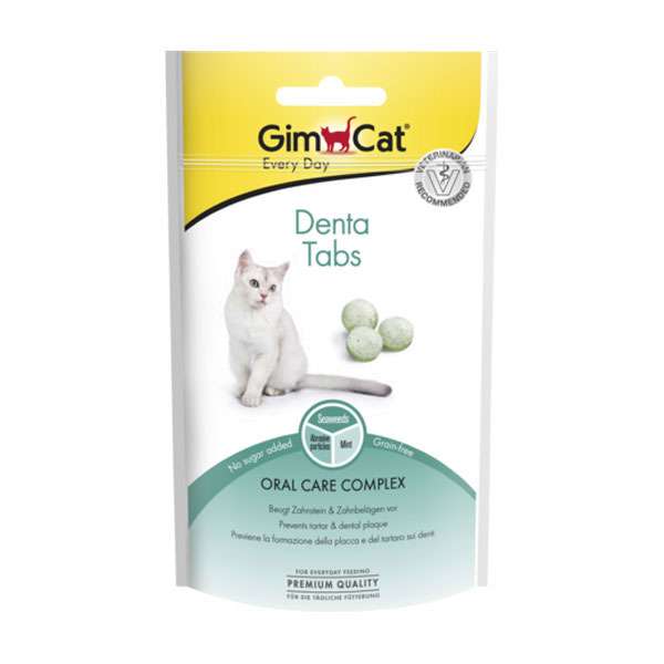 قرص مراقبت دندان گربه جیم کت مدل Denta Tabs وزن 40 گرم