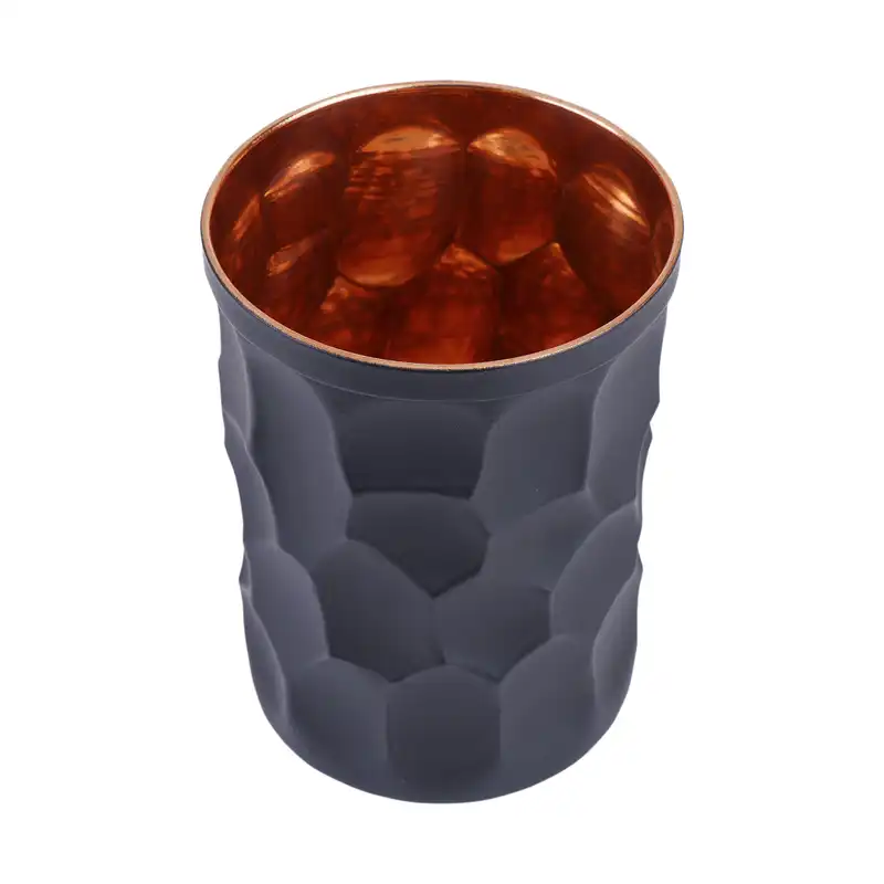 لیوان مسی مدل مدرن طرح استوانه