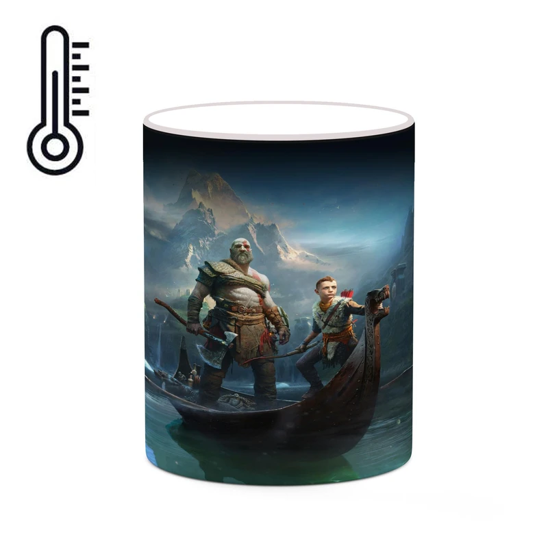 ماگ حرارتی کاکتی طرح گاد آف وار God Of War مدل mgh40700