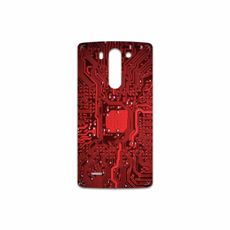 برچسب پوششی ماهوت مدل Red Printed Circuit Board مناسب برای گوشی موبایل ال جی G3 Beat
