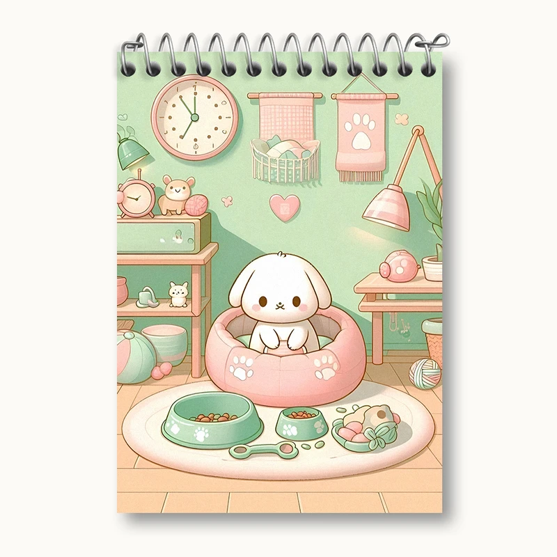 دفتر یادداشت 50 برگ خندالو طرح سگ کیوت کد N4046