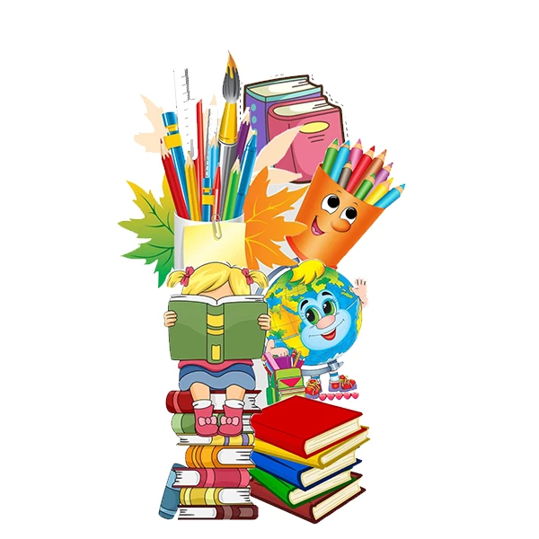 استیکر پارچه و لباس پاد آفرین طرح کتاب و مدرسه کد 801