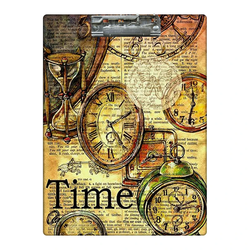 تخته شاسی طرح زمان و ساعت شنی کد  8678804 سایز A4