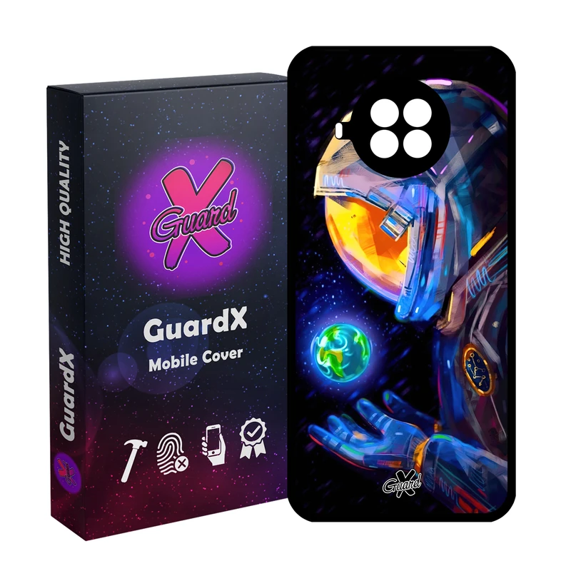 کاور گارد ایکس طرح فضانورد مدل Glass10496 مناسب برای گوشی موبایل شیائومی  MI 10T Lite/Redmi Note 9 Pro 5G/10I 5G