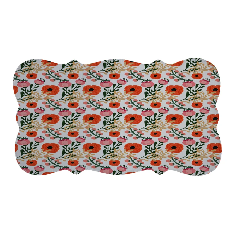  پادری طرح گل کد 9405 سایز 110×60 سانتی متر