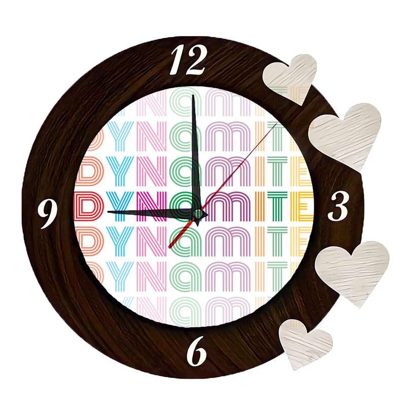ساعت دیواری مدل BTS Dynamite 009