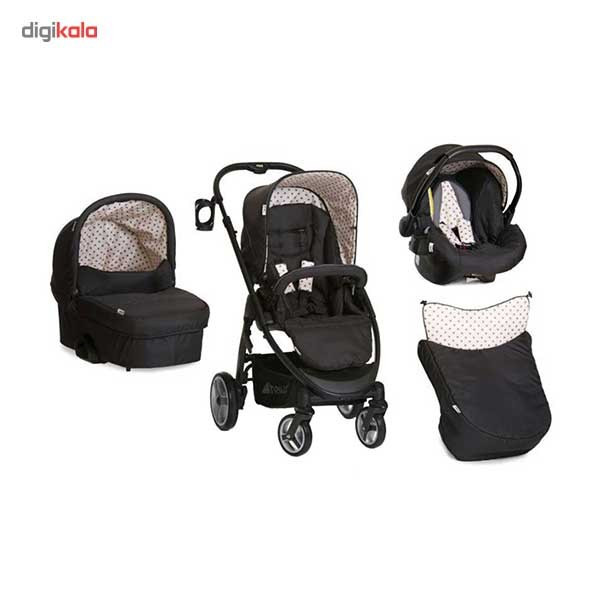 ست کالسکه و کریر هاوک مدل Lacrosse Trio Dots Caviar