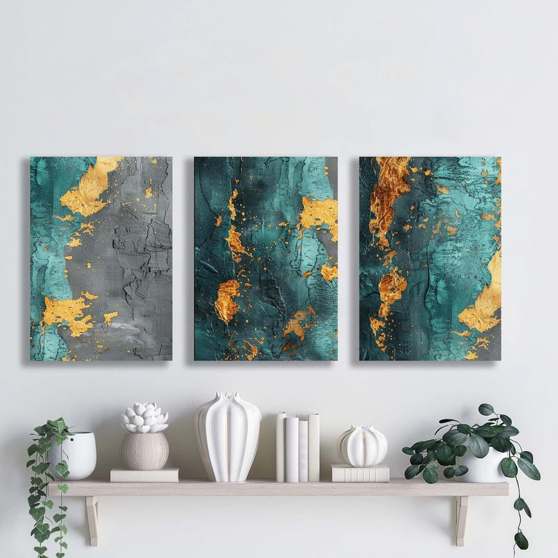 تابلو شاسی آتریسا مدل آبستره ATA153 مجموعه سه عددی