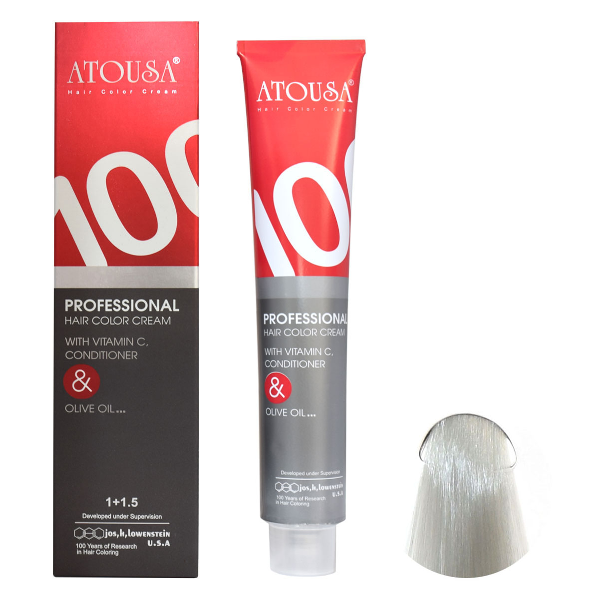 واریاسیون آتوسا شماره E19 حجم 100 میلی لیتر رنگ روشن کننده نقره ای