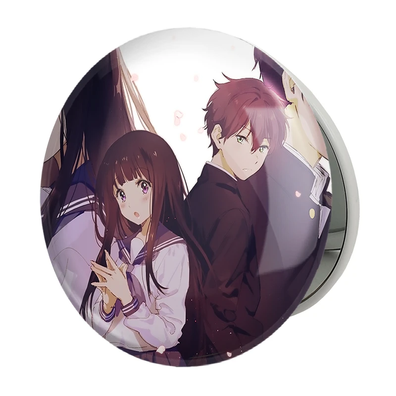 آینه جیبی خندالو طرح اورکی و چیتاندا انیمه هیوکا Hyouka مدل تاشو کد 17078 