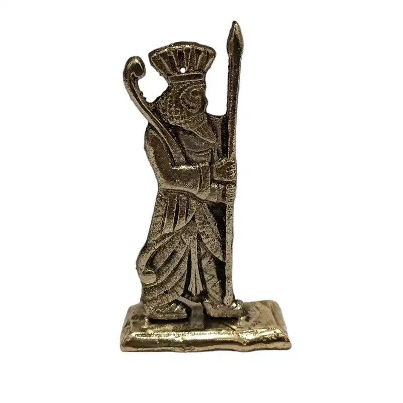 دکوری برنجی مدل سرباز هخامنشی کد H-1150 مجموعه 2 عددی