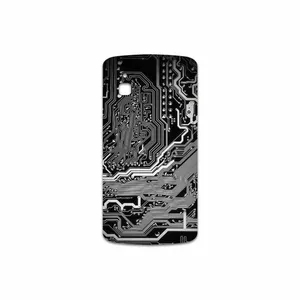 MAHOOT Black Printed Circuit Board Cover Sticker for Google Nexus 4