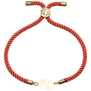 دستبند طلا 18 عیار زنانه الن نار مدل طرح فيل ELN2368