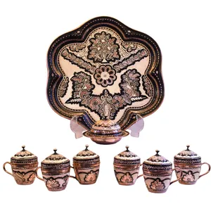 سرویس چای خوری 8 پارچه الماس تراش مدل 329958 جعفری جبلی