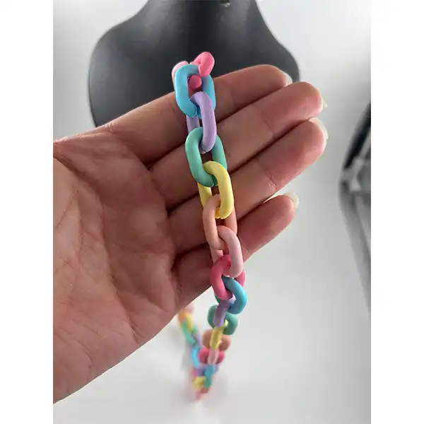 گردنبند زنانه مدل پاستیلی خاص کد 62991