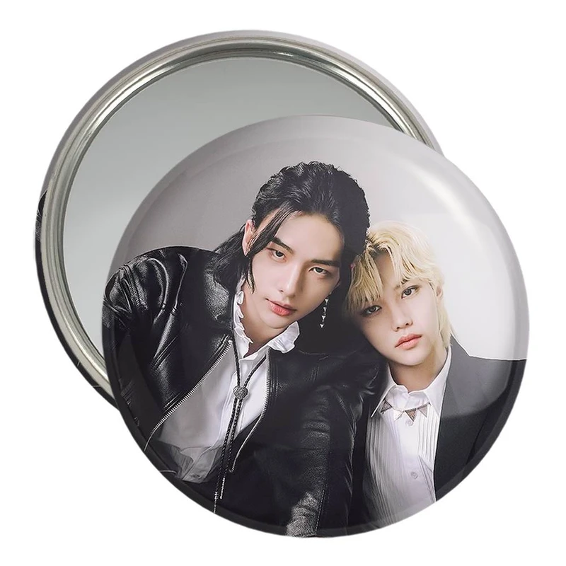 آینه جیبی خندالو مدل هیونجین و فلیکس گروه استری کیدز Stray Kids  کد 11868