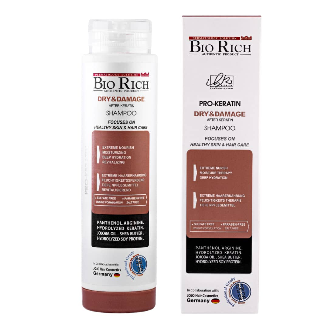 شامپو مو بیو ریچ مدل Pro-Keratin حجم 250 میلی لیتر