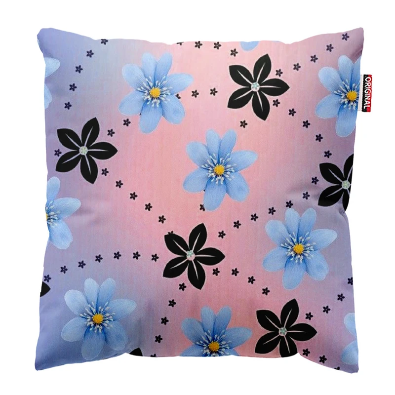 کوسن پاد آفرین طرح گل کد 3730 سایز 30*30 سانتی متر