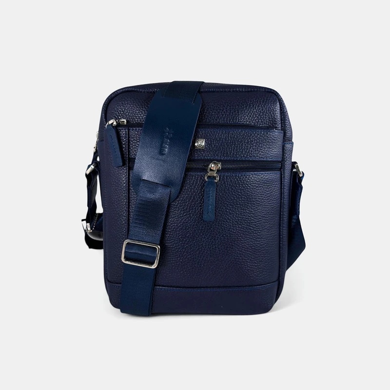 کیف رودوشی مردانه چرم نفیس مدل 43000130 دارای یک محفظه
