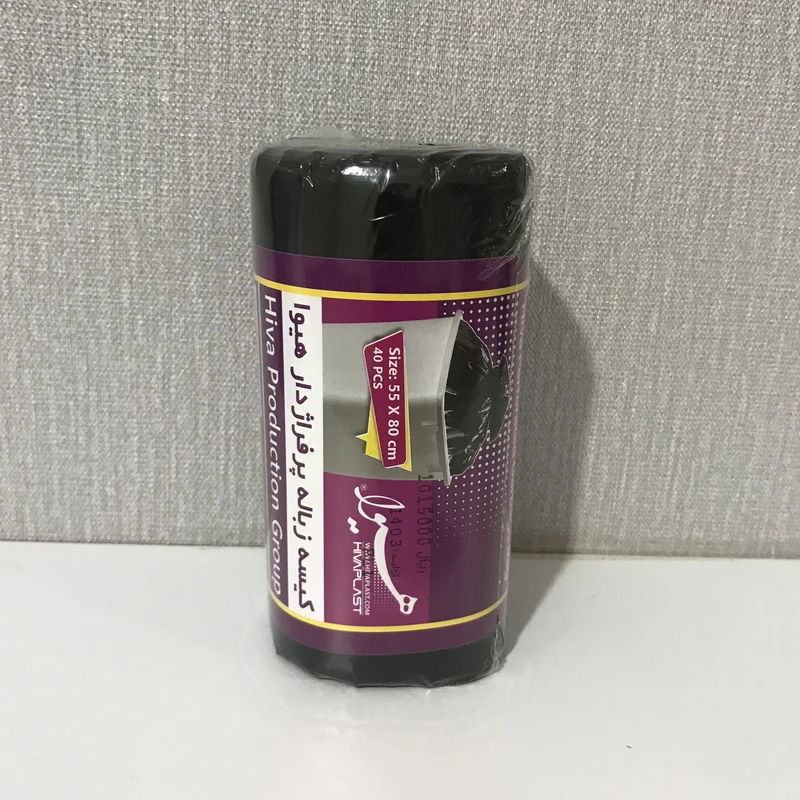 عکس شماره 2 : کیسه زباله هیوا مدل مقاوم 1403 رول 40 عددی