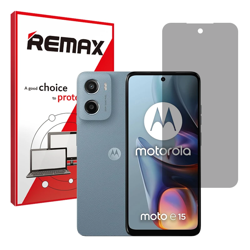 محافظ صفحه نمایش حریم شخصی ریمکس مدل Resistant مناسب برای گوشی موبایل موتورولا Moto E15