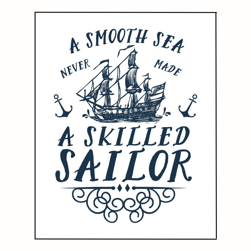 پوستر مدل دریای صاف هیچ‌وقت ملایم دریاور ماهری نساخت  