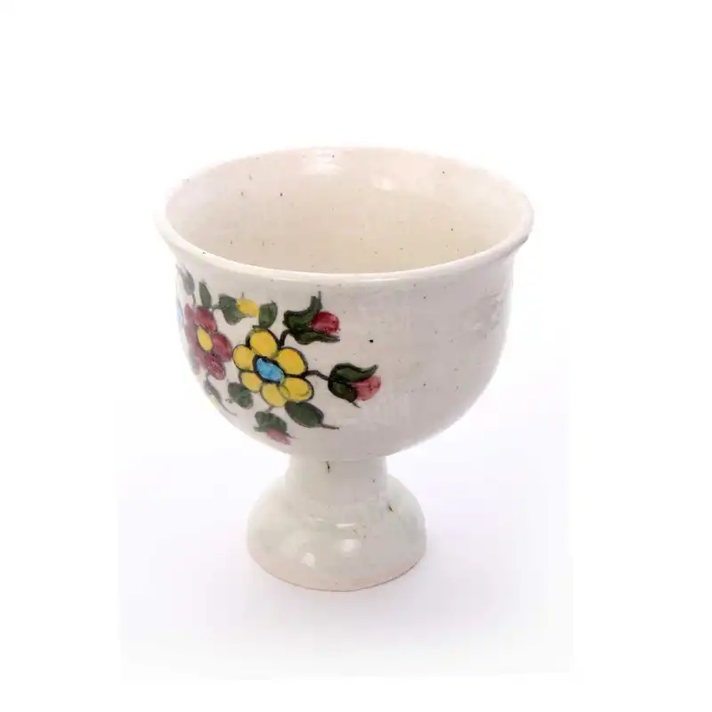 گلدان نقاشی رو لعابی آرانیک مدل طرح گل کد 1015800007