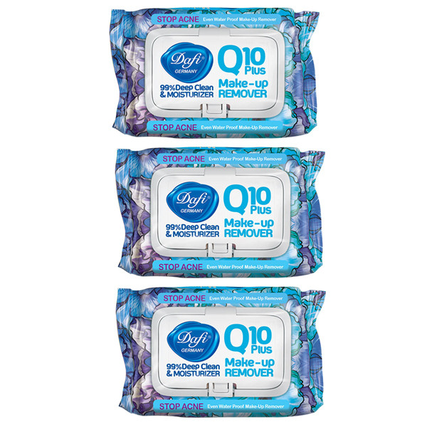 دستمال مرطوب دافی مدل Q10-STOP ACNE مجموعه 3 عددی