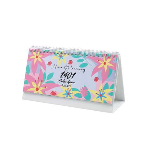 تقویم رومیزی سال 1401 سم مدل گل لیلیوم