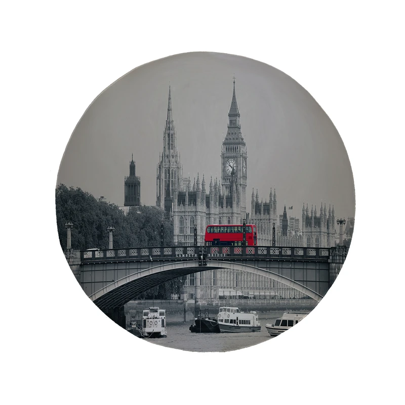 پادری مدل دایره طرح اتومبیل کد 5630 سایز 90 × 90 سانتی متر 