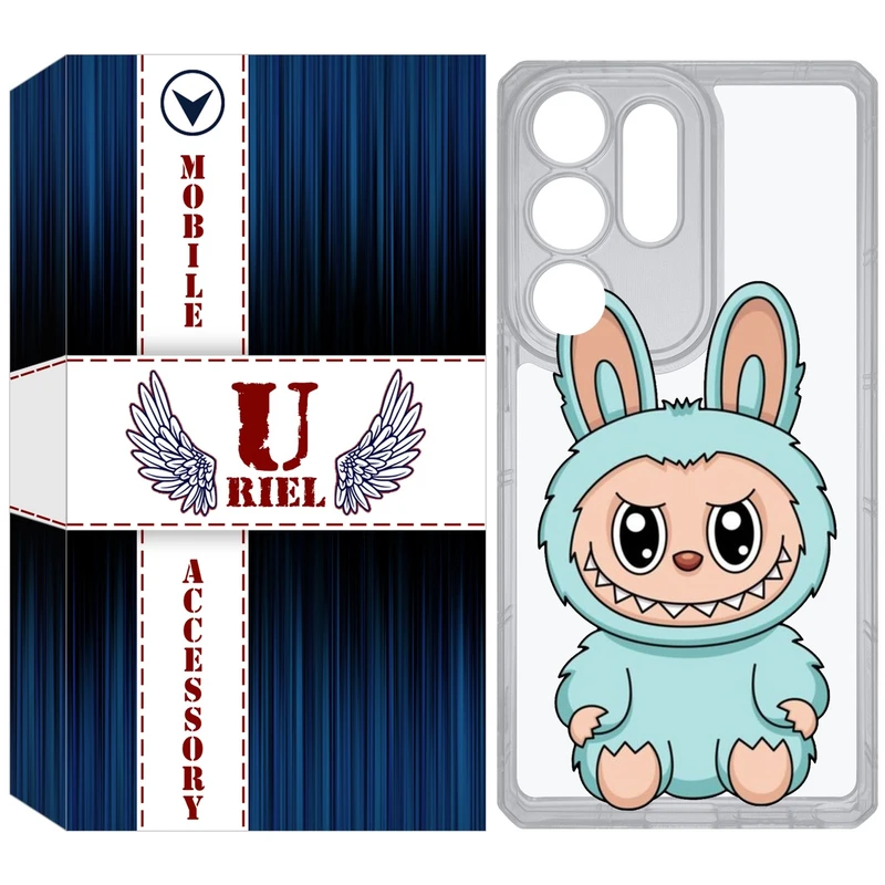 کاور یوریل قاب مدل Clear کد 144 طرح لبوبو Labubu مناسب برای گوشی موبایل سامسونگ Galaxy S25 Ultra