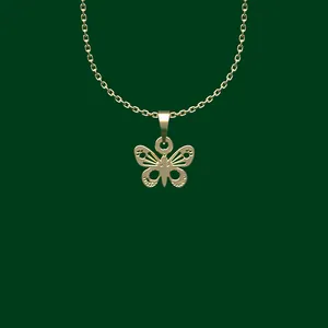 گردنبند طلا 18 عیار زنانه مدوپد مدل پروانه کد EE2-1-1252