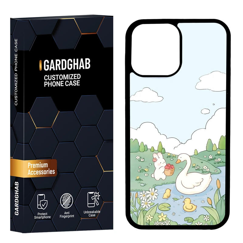 کاور گارد قاب مدل پشت گلس فانتزی مناسب برای گوشی موبایل اپل iPhone 13 Pro Max