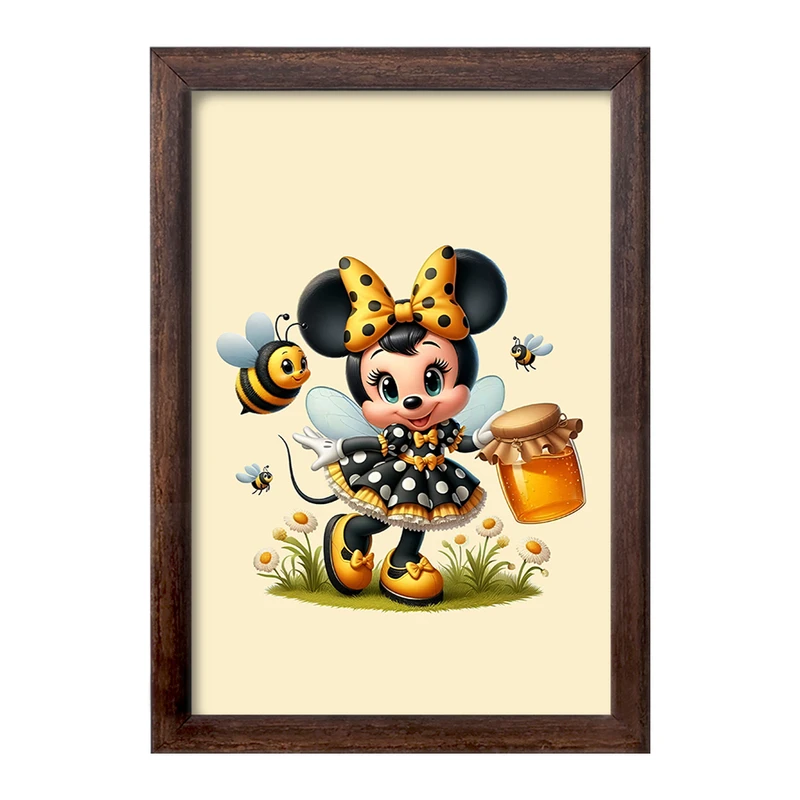 تابلو خندالو طرح میکی موس و زنبور کد F5545