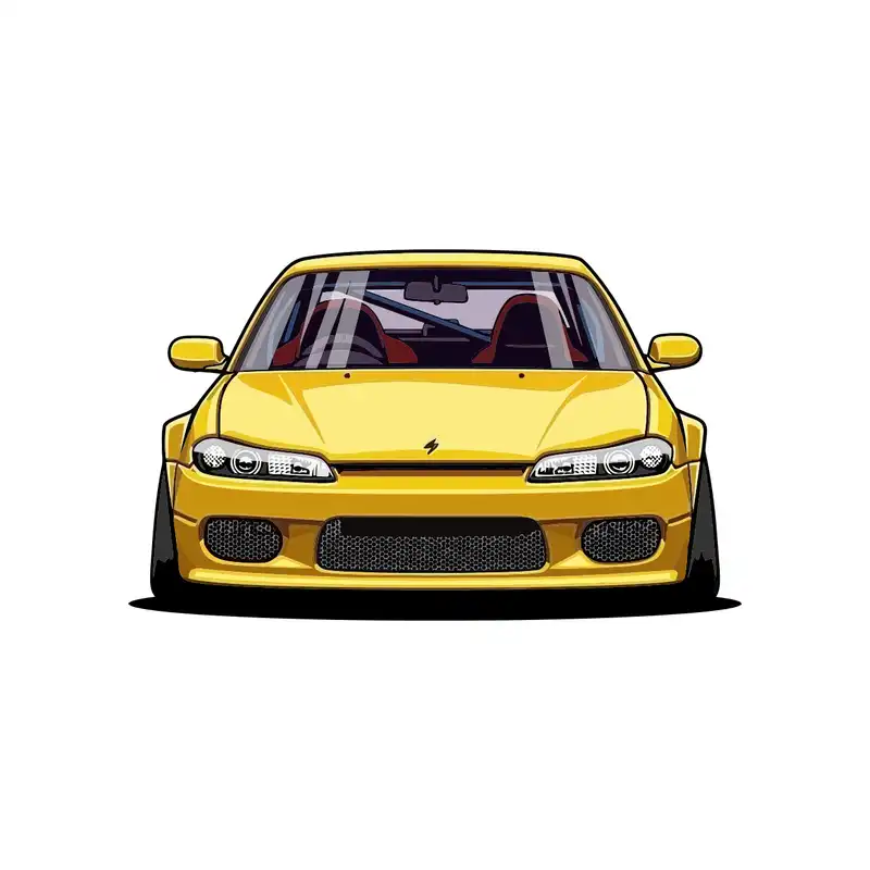 برچسب لپ تاپ طرح ماشین ژاپنی کد 2020