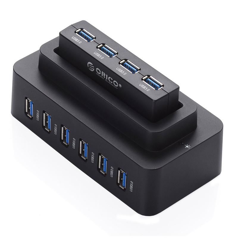 هاب USB3.0 ده پورت اوریکو مدل H10D6-U3