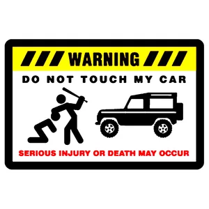 برچسب خودرو طرح warning کد 103